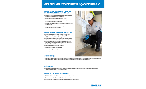 Pest Training Card Portuguese