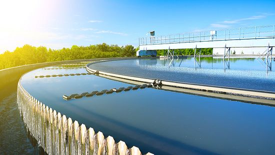 Industrial pretreatment facility outdoor shot