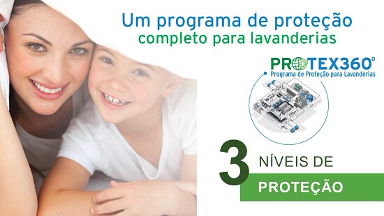 Lavanderia comercial Protext 360 Image to be used as a reference for the Protext 360 Brochure